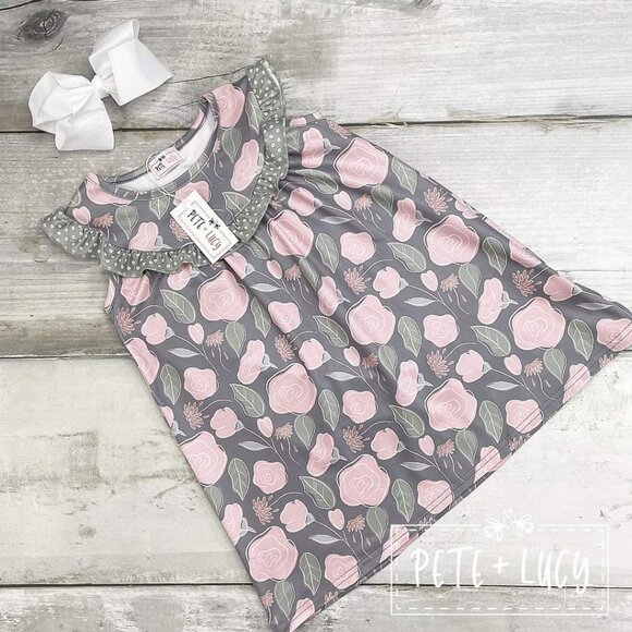 Pete and Lucy Floral dress 4t - Picture 1 of 6